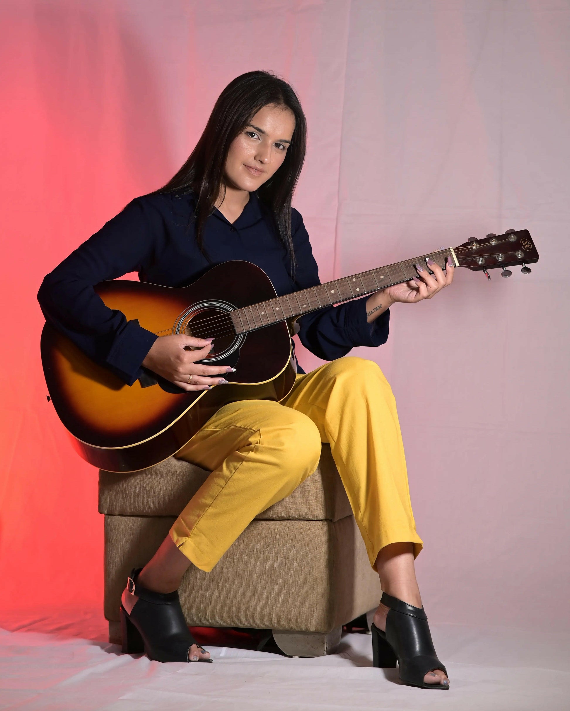 Yellow Cozy Linen Pants.