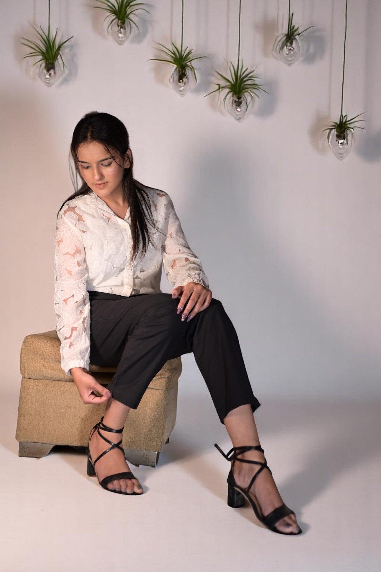 Black Cozy Linen Pants.