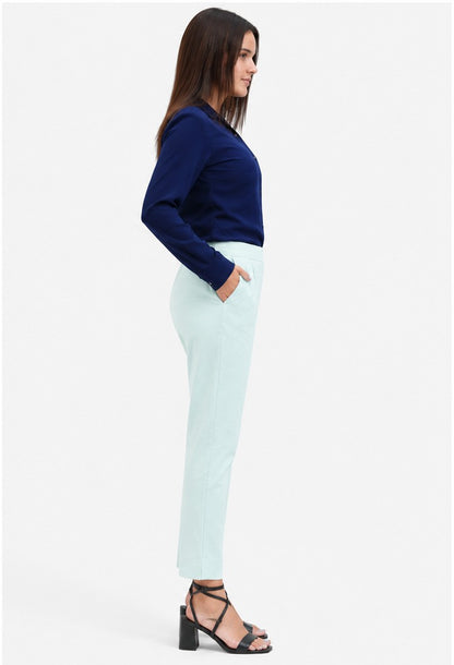 WOMEN MINT GREEN AIRY LINEN PANT