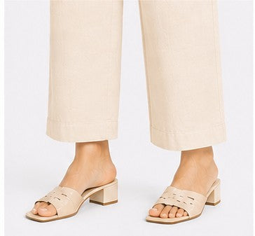 BEIGE AIRY LINEN WIDE LEG PANT