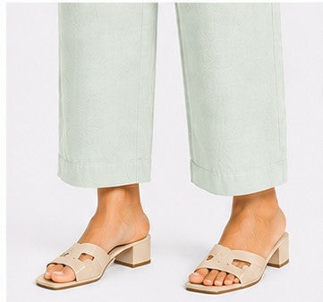 MINT GREEN AIRY LINEN WIDE LEG PANT