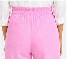 ROSE PINK AIRY LINEN WIDE LEG PANT